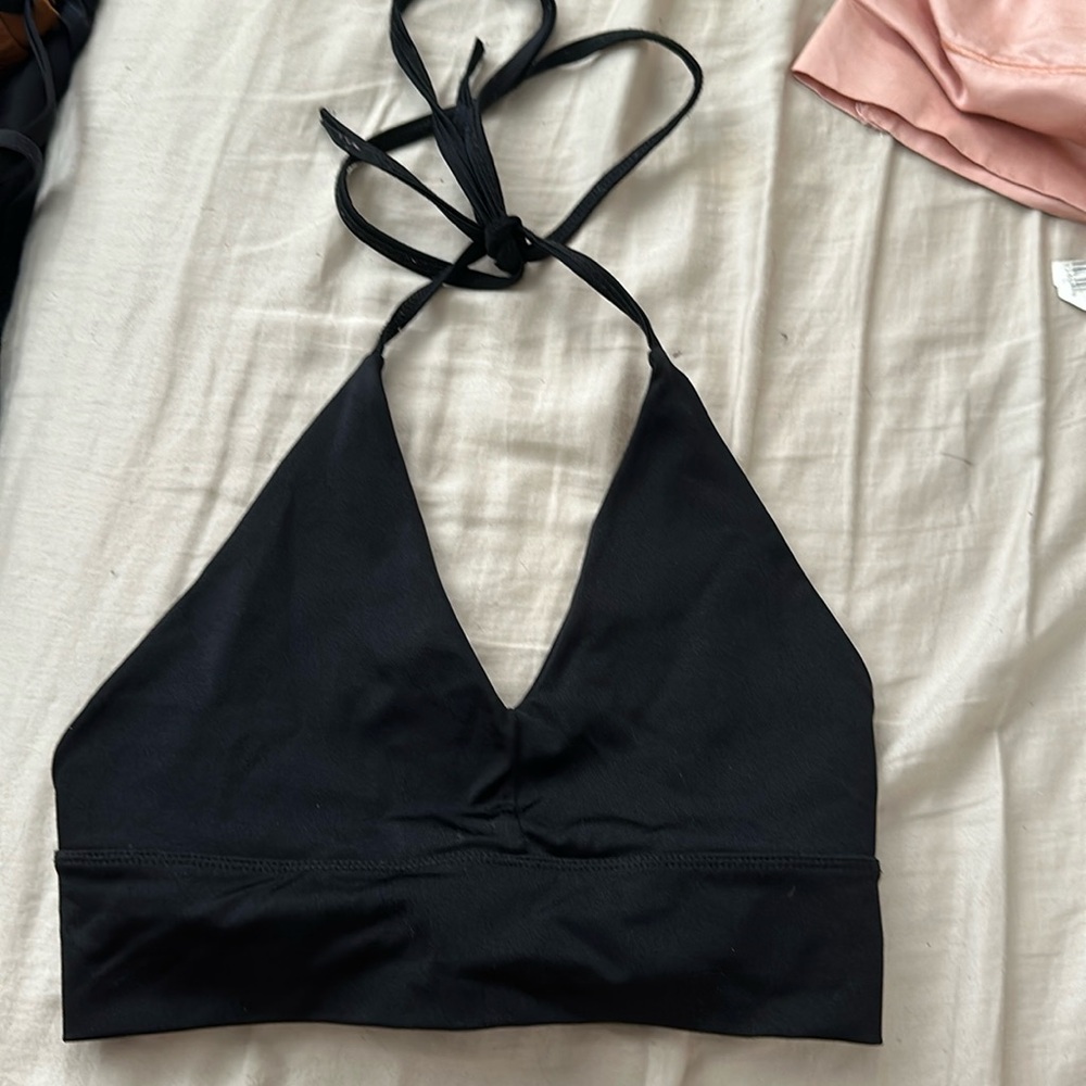 Black child size sports bra